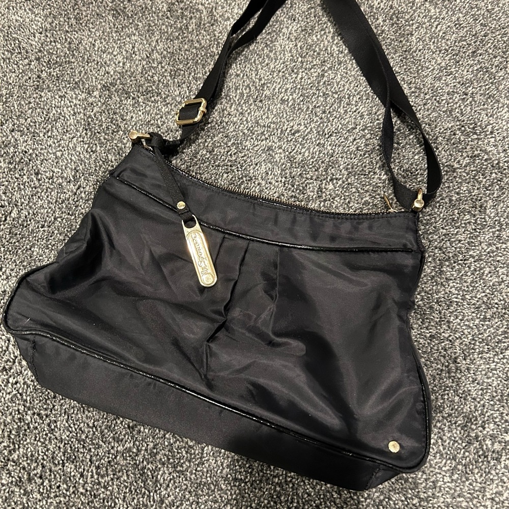 Le Sport Sac black nylon crossbody